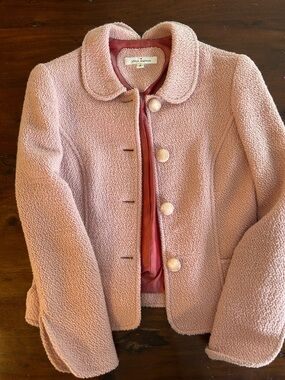 Yoana Baraschi Blush Pink Bouclé Jacket